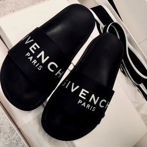 Givenchy Logo Rubber Slides